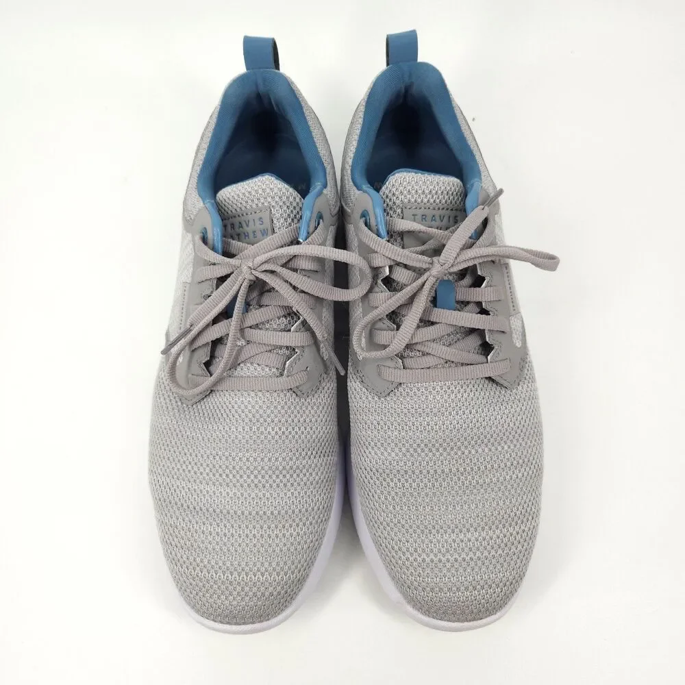 Travis Mathew Daily Pro Hybrid Golf Shoes Men Size 8.5 Gray Spikeless